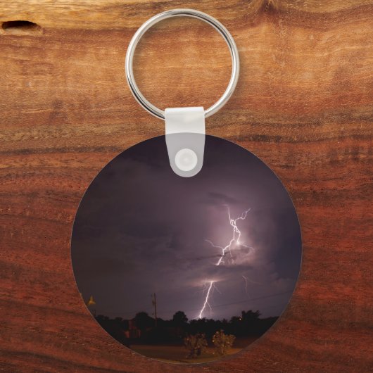 Night lightning Storm Sleutelhanger (Voorkant)