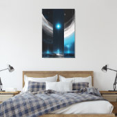 Night Lights Canvas Afdruk (Insitu (Slaapkamer))