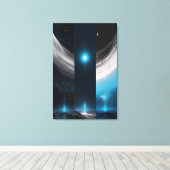 Night Lights Canvas Afdruk (Insitu (Houten vloer))