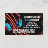 Night Lights DJ Party Muziek Deejay DJ's Disc Jock Visitekaartje (Voorkant)