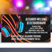 Night Lights DJ Party Muziek Deejay DJ's Disc Jock Visitekaartje