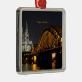 Night Lights of Keulen, Duitsland, Metalen Ornament (Rechts)