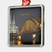 Night Lights of Keulen, Duitsland, Metalen Ornament (Links)