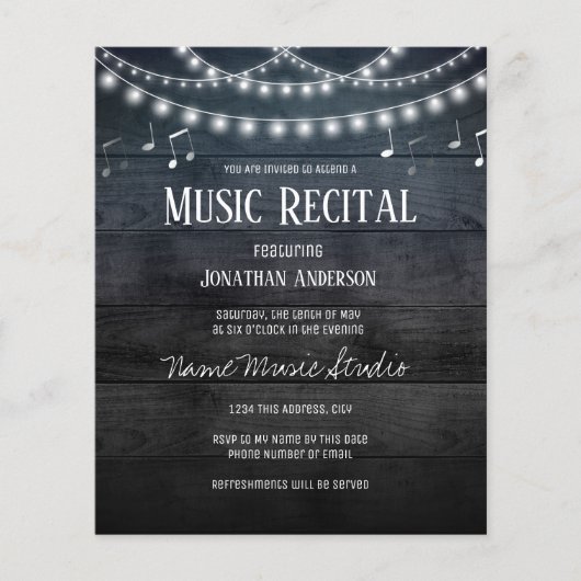 Night Lights Rustic Music-budget (Voorkant)