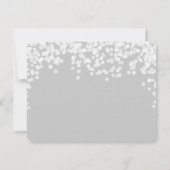 Night Lights Star Lights Geel Grijs Dank je Bedankkaart (Achterkant)