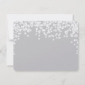 Night Lights Star Lights Geel Grijs Dank je Bedankkaart (Achterkant)