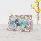 Night Lily Fairy Blank Wenskaart Kaart (Gele Bloem)