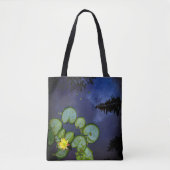 "Night Lily" Tote Tote Bag (Voorkant)