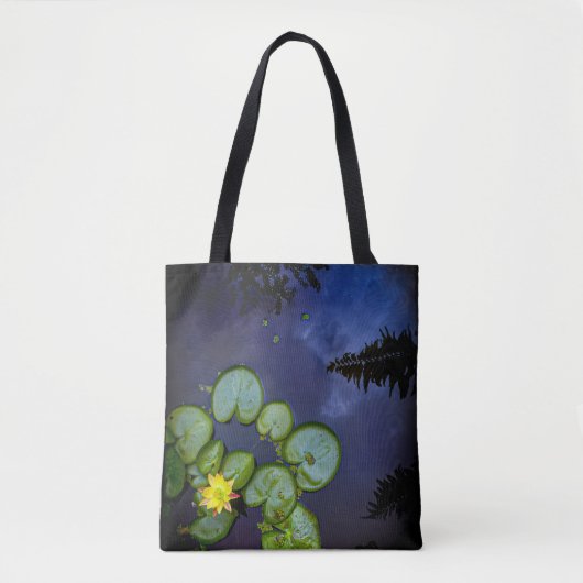 "Night Lily" Tote Tote Bag (Voorkant)