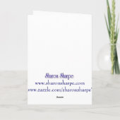 NIGHT LOG CABIN by SHARON SHARPE Feestdagen Kaart (Achterkant)