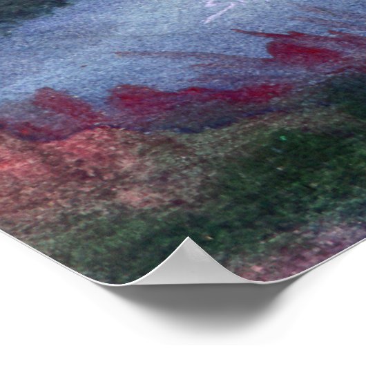 NIGHT LOG CABIN by SHARON SHARPE Poster (Hoek)