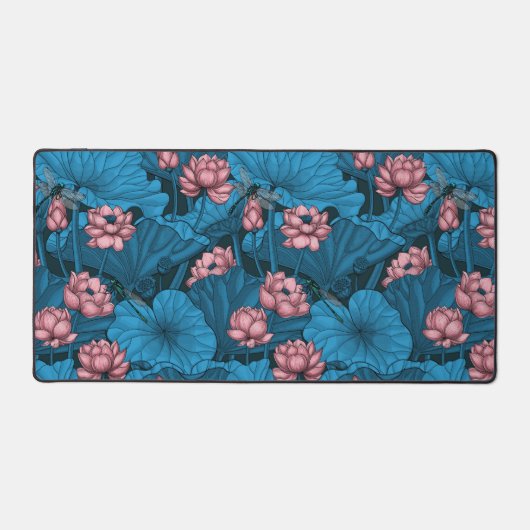 Night lotus garden bureaumat (Voorkant)