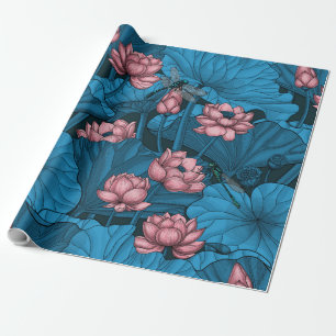 Night lotus garden cadeaupapier