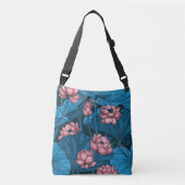 Night lotus garden crossbody tas (Voorkant)