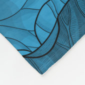 Night lotus garden fleece deken (Hoek)