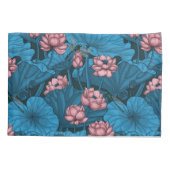 Night lotus garden kussensloop (Achterkant)