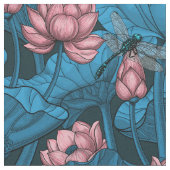 Night lotus garden stof (Close Up)