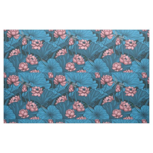 Night lotus garden stof (Fat Quarter)