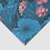 Night lotus garden tissuepapier (Detail)