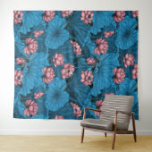 Night lotus garden wandkleed (In Situ (horizontaal))