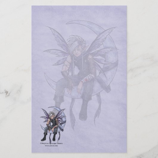 Night Lover Fairy Stationery Briefpapier (Voorkant)