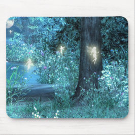 Night Magic Fairy Silhouette Muismat