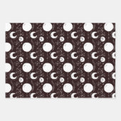 Night Magic Witchy Dark Boho Glam Celestial Inpakpapier Vel (Voorkant)