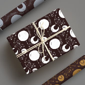 Night Magic Witchy Dark Boho Glam Celestial Inpakpapier Vel