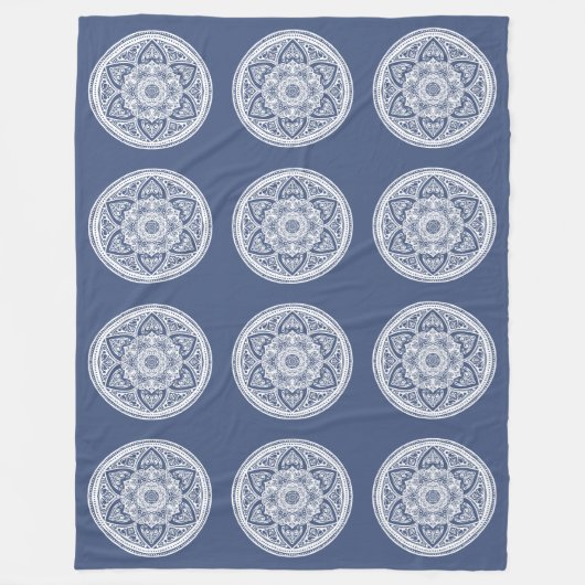 Night Mandala Fleece Deken (Voorkant)
