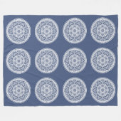 Night Mandala Fleece Deken (Voorkant (Horizontaal))