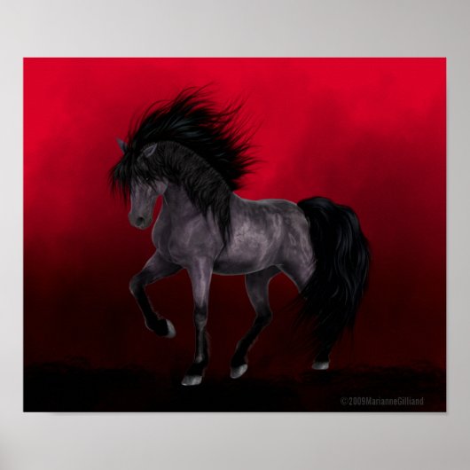 Night Mare wacht op het Poster van de Gothic Art (Voorkant)