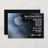Night Moon - 3x5 Haunted Forest Invitation Kaart (Voorkant / Achterkant)