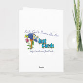 Night Moose Kerstmis Scene Feestdagen Kaart (Achterkant)