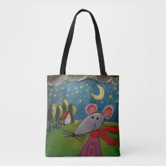 Night Mouse Canvas tas