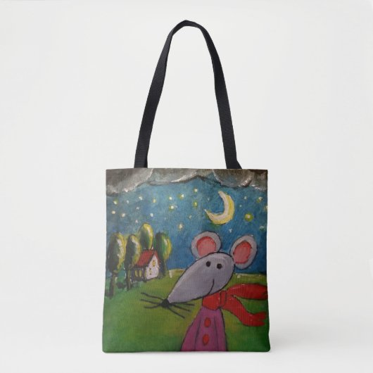 Night Mouse Canvas tas (Voorkant)