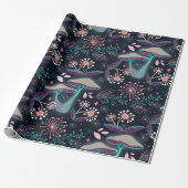 Night Mushroom Garden Cadeaupapier (Uitgerold)