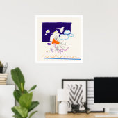 Night & Nap Drawings 11 by PBaud Archival Poster (Thuiskantoor)