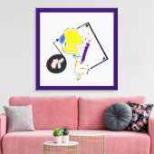 Night & Nap Drawings 15 Wat zie je? Canvas (Insitu (Woonkamer))