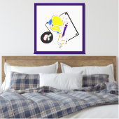 Night & Nap Drawings 15 Wat zie je? Canvas (Insitu (Slaapkamer))