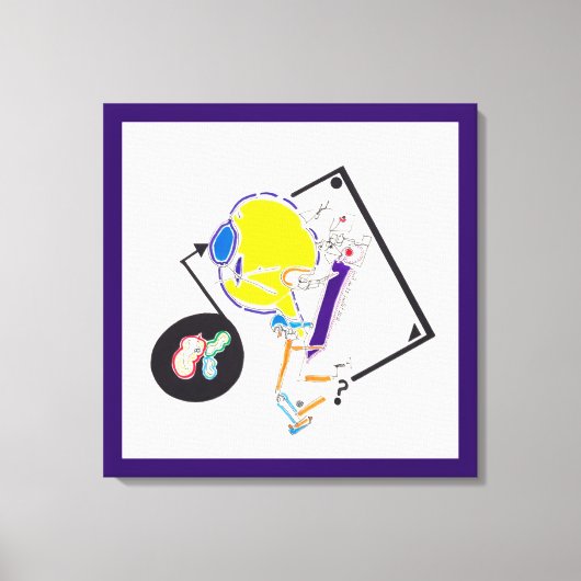 Night & Nap Drawings 15 Wat zie je? Canvas Afdruk (Voorkant)