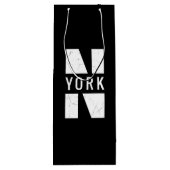 Night New York Wijn Cadeautas (Achterkant)