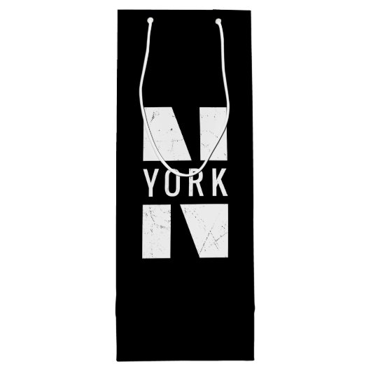 Night New York Wijn Cadeautas (Achterkant)
