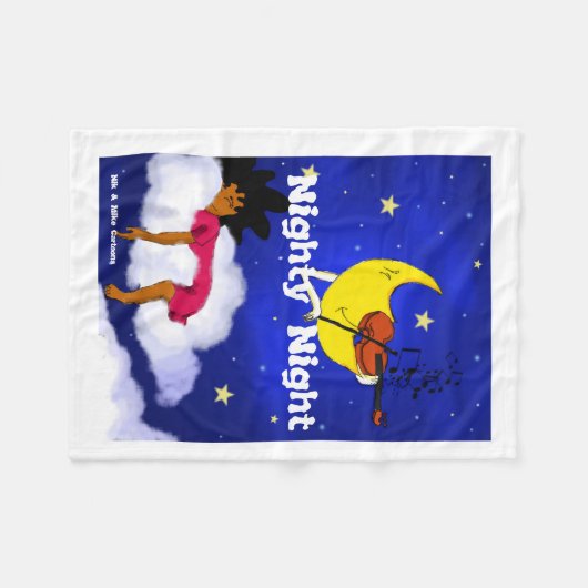 Night Night Fleece Deken (Voorkant (Horizontaal))