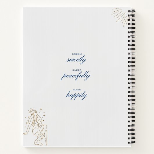 Night Notes droomjournaal Notitieboek (Achterkant)