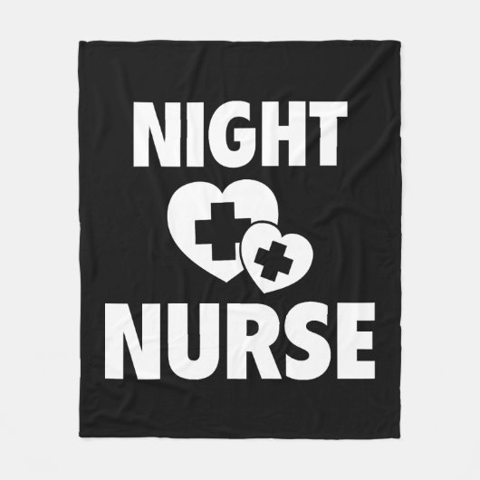 Night Nurse Fleece Deken (Voorkant)