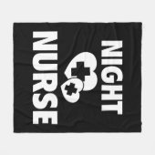 Night Nurse Fleece Deken (Voorkant (Horizontaal))