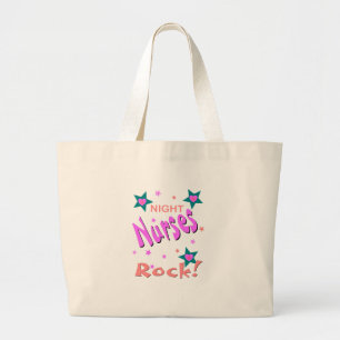 Night Nurses Rock Grote Tote Bag
