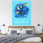 Night of Dreams Canvas Afdruk (Insitu (Slaapkamer))