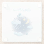 Night of Dreams Glazen Onderzetter (Achterkant)