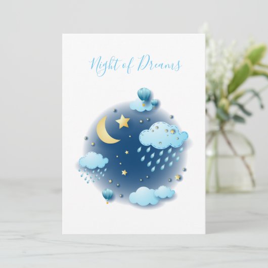 Night of Dreams Kaart (Staand voorkant)